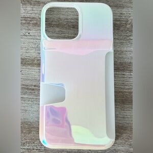 Velvet Caviar iPhone 13 Pro wallet phone case (opal white)